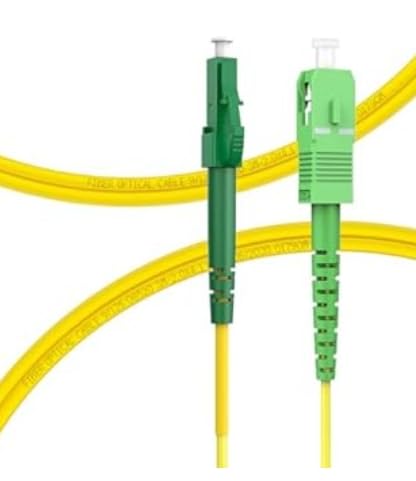 AYHYHLJZJ LWL-Patchkabel 1 m LC APC auf SC APC – Simplex-Monomode-Kabel, 9/125 μm, Gelb von AYHYHLJZJ