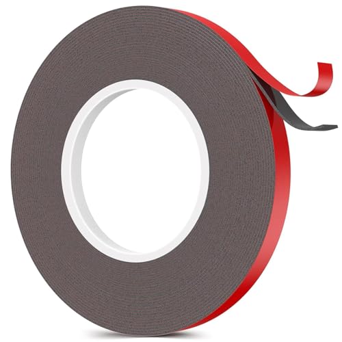 Doppelseitiges Klebeband, extra stark, 10 mm x 5 m, wasserdicht und beständig gegen hohe Temperaturen, doppelseitiges Klebeband aus Acrylschaum, für LED-Streifen, Auto Doppelseitiges Klebeband, extra stark, 10 mm x 5 m, wasserdicht und beständig gegen hohe Temperaturen, doppelseitiges Klebeband aus Acrylschaum, für LED-Streifen, Auto von AYHYHLJZJ