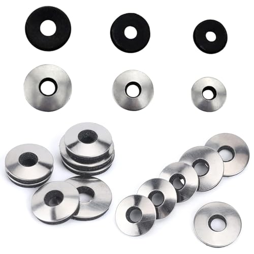 EPDM-Dichtungsscheiben aus Edelstahl, M8 x 22 mm, Metallscheiben mit Gummidichtung, EPDM-Dichtscheiben für selbstschneidende Schrauben und Metallbefestigungen, 20 Stück EPDM-Dichtungsscheiben aus Edelstahl, M8 x 22 mm, Metallscheiben mit Gummidichtung, EPDM-Dichtscheiben für selbstschneidende Schrauben und Metallbefestigungen, 20 Stück von AYHYHLJZJ