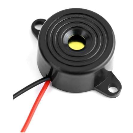 Elektronischer Buzzer, 3-24 V, 100 dB, für elektronisches Spielzeug, Alarme, Kopierer, Telefone und verschiedene Geräte, Kabellänge 120 mm, Schwarz Elektronischer Buzzer, 3-24 V, 100 dB, für elektronisches Spielzeug, Alarme, Kopierer, Telefone und verschiedene Geräte, Kabellänge 120 mm, Schwarz von AYHYHLJZJ