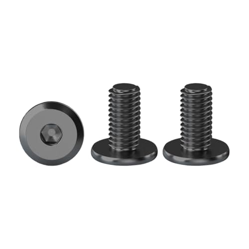 Flachkopfschrauben mit Sechskant, schwarz, hohl, Zylinderkopfschrauben, M5 x 10 mm, Sechskantschrauben, aus Edelstahl A2 V2A, Metallschrauben, Vollgewinde, 20 Stück Flachkopfschrauben mit Sechskant, schwarz, hohl, Zylinderkopfschrauben, M5 x 10 mm, Sechskantschrauben, aus Edelstahl A2 V2A, Metallschrauben, Vollgewinde, 20 Stück von AYHYHLJZJ