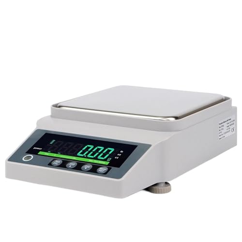 0,01 g/0,1 g Hochpräzise elektronische Waage, Labor-Analysewaage, Küchenwaage, LCD-Digitalwaage mit Hintergrundbeleuchtung, Schmuck- und Goldgewichtswaage(10KG 0.1G) von AYJYZHIAG