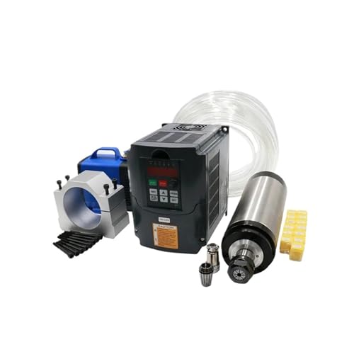 1,5/2,2/3 kW CNC-Spindelmotor & HY VFD-Wechselrichter & Spindelklemme & 80-W-Pumpe & 5 m Wasserleitungen & 1 Satz Spannzangen for CNC(2.2kw,110/v) von AYJYZHIAG