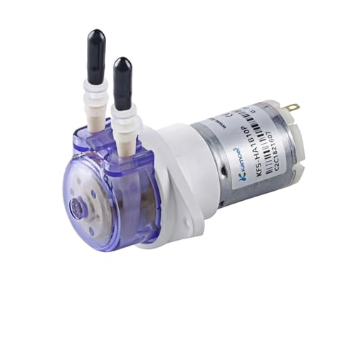 1–85 ml/min KFS Schlauchpumpe, 12 V, 24 Gleichstrommotor, hochpräzise Zahnradpumpe, Dosierpumpe mit geringem Durchfluss for Labor, 3-Zoll-Paket(B10,12Vone slowdown gear) von AYJYZHIAG