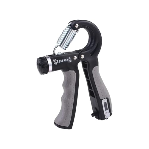 11~132lbs R-Typ Zählhandgriff Einstellbares Kraftgerät Unterarmmuskeltraining Dynamometer Fünf-Finger-Rehabilitation(Brown) von AYJYZHIAG