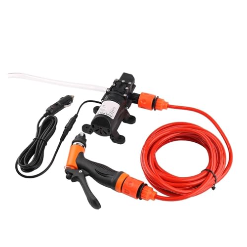 12V Autowaschpistole Pumpenreiniger Autopflege Tragbare Waschmaschine Elektrisches Reinigungsgerät Auto(Set 1) von AYJYZHIAG