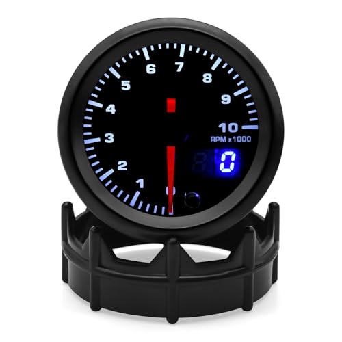 2" 52mm Autoanzeige 7 Farben Hintergrundbeleuchtung Boost/Wasser/Öltemperatur/Voltmeter/Luft-Kraftstoff-Verhältnis/EGT/Drehzahlmesser(AFR with sensor) von AYJYZHIAG