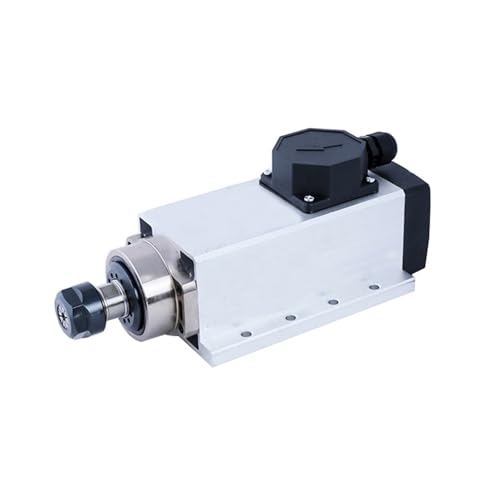 220/V 1,5 KW ER11 CNC Vierkantspindel 1500W Luftgekühlter Motor CNC-Spindelmotor Werkzeugmaschinenspindel Stecker-/Kabelbox-Version(Cable Box Version) von AYJYZHIAG