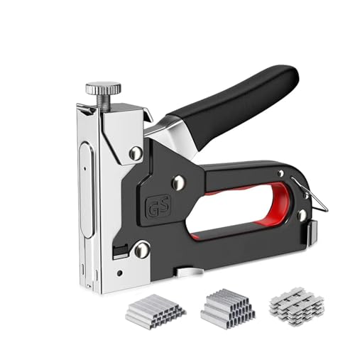 4-in-1-Hand-Nagelpistole, leicht, for den Heimgebrauch, Code-Nagelpistole, Luftnagel, Holzbearbeitung, spezielle Direktheftung, Buch-Zimmerei-Werkzeuge(With 3box staples B) von AYJYZHIAG