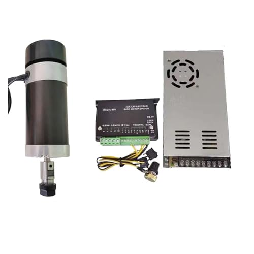 48 V 500 W ER11/ER16 bürstenlose Spindel + 55-mm-Klemme mit Schrauben + 48-V-Treiber for bürstenlosen Motor + 48 VDC 10,5-A-Netzteil(Package 4,ER16) von AYJYZHIAG