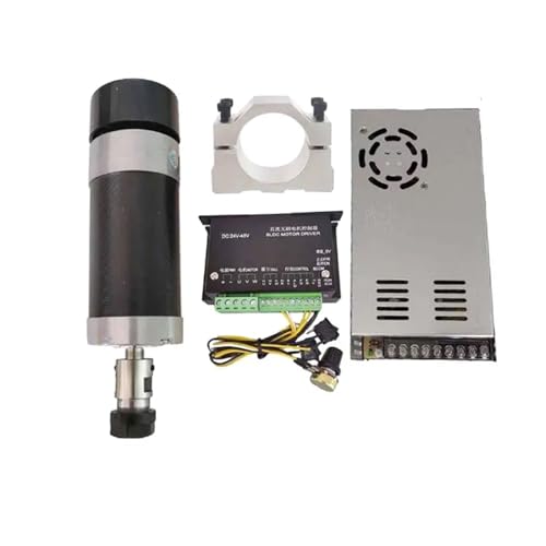 48 V 500 W ER11/ER16 bürstenlose Spindel + 55-mm-Klemme mit Schrauben + 48-V-Treiber for bürstenlosen Motor + 48 VDC 10,5-A-Netzteil(Package 5,ER16) von AYJYZHIAG