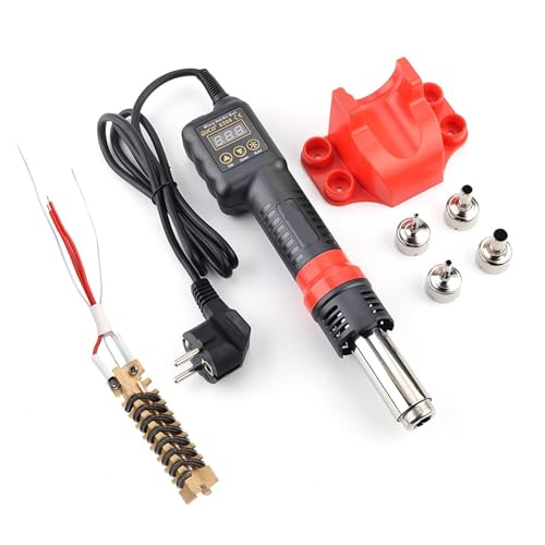 750W Micro Heißluftpistole 8208 Tragbare LCD-Anzeige Nacharbeitsstation Haartrockner Temperatur einstellbar BGA Schweißwerkzeuge(8208 Set 6) von AYJYZHIAG