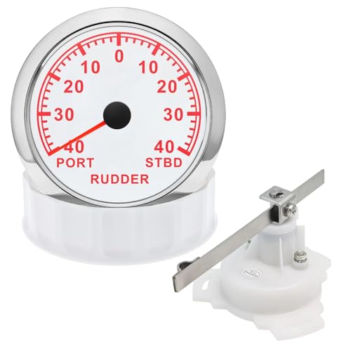 85mm 0-190ohm Ruder Winkel Gauge for Boot Marine Anzeige Sensor Mit Rot LED Hintergrundbeleuchtung(Blue) von AYJYZHIAG