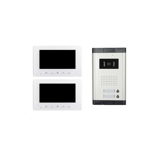 AYJYZHIAG 1-2 Einheiten Wohnung Video Türklingel Intercom System for Haus Gebäude Wohnungen Sicherheit Tür Telefon Monitor(V70HW-520-1V2) von AYJYZHIAG