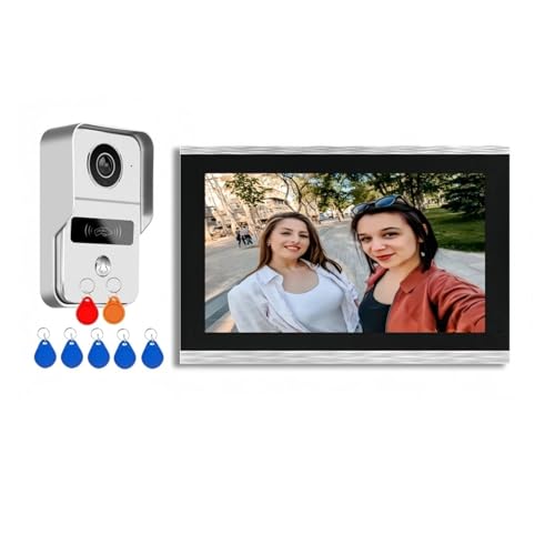 AYJYZHIAG 1080P 10 Zoll Video-Gegensprechanlage Touchscreen Wireless WiFi POE Verkabelte Türklingel RFID Zugangskontrolle Nachtsicht Wasserdicht von AYJYZHIAG