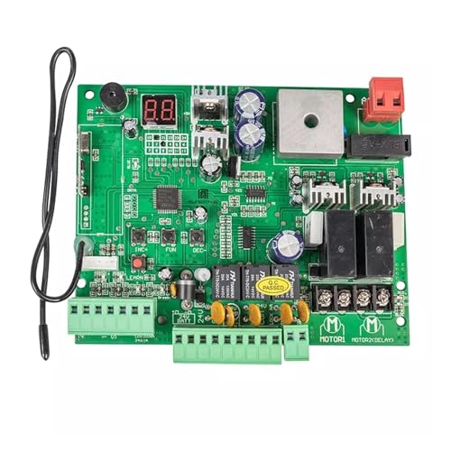 AYJYZHIAG 12 V/24 V Platine for automatische Doppelarm-Drehtoröffner-Bedienfeld Smart Control Center-System Armaturen ersetzen(2 RC1 Keypad) von AYJYZHIAG