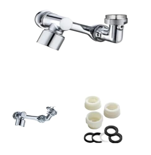AYJYZHIAG 1440 ° drehbarer multifunktionaler Verlängerungshahn Universal-Wasserhahn-Spritzfilter Badezimmer-Waschbecken Küchenhahn-Düsen-Verlängerungsadapter(One Mode 1080) von AYJYZHIAG