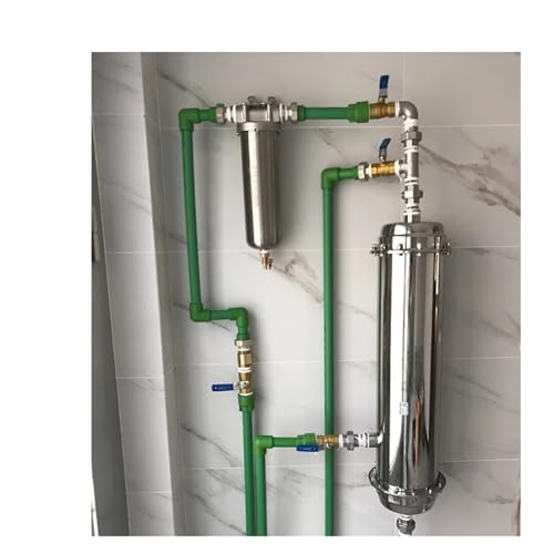 AYJYZHIAG 20-Zoll-Edelstahl-Filtergehäuse-Vorfilter mit 1 Mikron, 5 Mikron Edelstahl-Filterelement, 1 um, 5 um, 10 um Kartusche(20clamp dn20 1u SS) von AYJYZHIAG