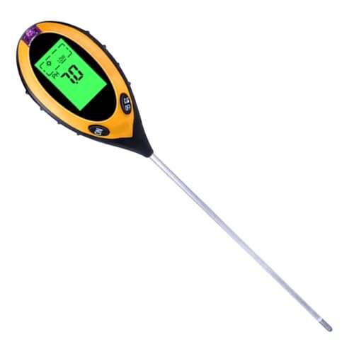 AYJYZHIAG 4-in-1-Digital-Bodentester mit LCD-Hintergrundbeleuchtung, digitaler Bodenanalysator, Bodensäure- und Alkalinitätstester for Gartenpflanzen Landwirtschaft(3 in 1 Soil Tester) von AYJYZHIAG