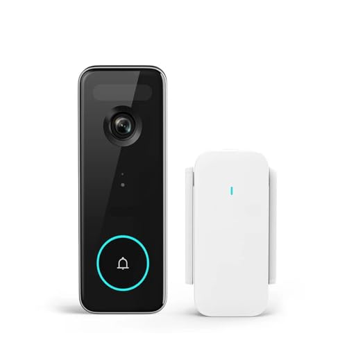 AYJYZHIAG 5MP Ultra HD WiFi Video Türklingel Außenkamera PIR Bewegungserkennung 2-Wege IP66 Drahtlose von AYJYZHIAG
