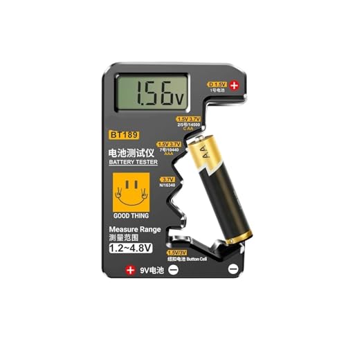 AYJYZHIAG BT189 Knopfzellen-Batterietester 9 V NDC AA AAA Universal-Haushalts-LCD-Display Batterietester Power Bank Detektoren Werkzeuge AYJYZHIAG BT189 Knopfzellen-Batterietester 9 V NDC AA AAA Universal-Haushalts-LCD-Display Batterietester Power Bank Detektoren Werkzeuge von AYJYZHIAG