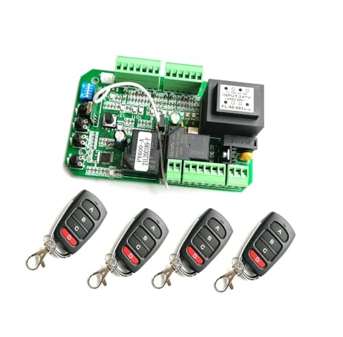 AYJYZHIAG Breiter Einsatz Schiebetoröffner Motorsteuergerät PCB Controller Platine Elektronische Kartenplatte PY600ACL SL1500AC(4 Remote Control kit) von AYJYZHIAG