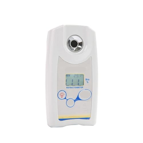 AYJYZHIAG Digitales Refraktometer Brixmeter Zuckerdichtemesser for Obstwein Bier Alkohol Zuckerkonzentrationstester 0,0-53%(0-53 Brix) von AYJYZHIAG