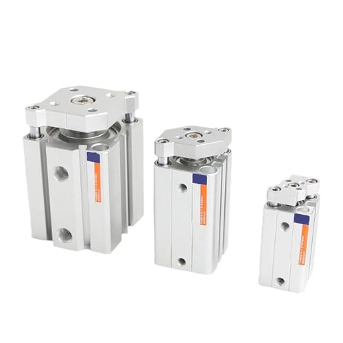 AYJYZHIAG Dünner Dreiachsen- und Dreistangenzylinder mit Führungsstange TACQ-Serie TACQ12 16 20 25 32 40 50 63 80-5 10 15 30 35 100(80mm Without Magnet,TACQ50) von AYJYZHIAG