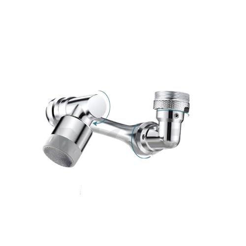 AYJYZHIAG Edelstahl 1080 Universal Rotation Wasserhahn Roboterarm Metall Schwenkbare Verlängerung Belüfter Küche Waschbecken Spritzdüse(1080 Degree Double) von AYJYZHIAG