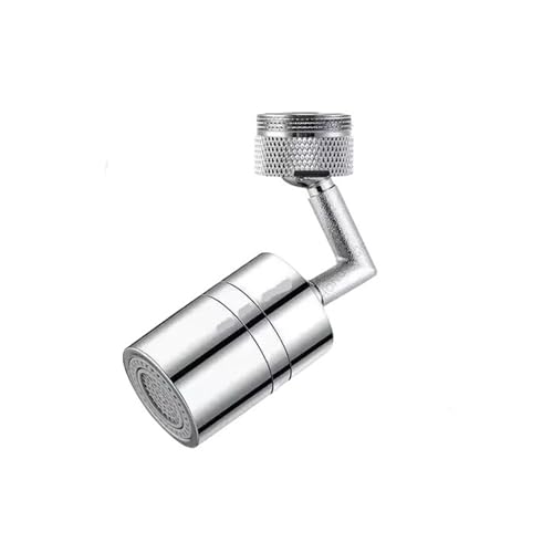 AYJYZHIAG Edelstahl 1080 Universal Rotation Wasserhahn Roboterarm Metall Schwenkbare Verlängerung Belüfter Küche Waschbecken Spritzdüse(720 Degree Double) von AYJYZHIAG