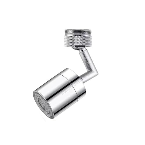 AYJYZHIAG Edelstahl 1080 Universal Rotation Wasserhahn Roboterarm Metall Schwenkbare Verlängerung Belüfter Küche Waschbecken Spritzdüse(720 Degree Single) von AYJYZHIAG