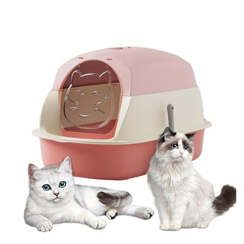 AYJYZHIAG Katzentoiletten mit Haube, Sandkasten und Abdeckung, Spritzschutz(Pur) von AYJYZHIAG