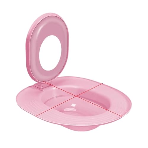 AYJYZHIAG Katzentoilettentrainer, Sandkasten, Katzentrainer, wiederverwendbarer Urinalsitz, Töpfchen, Katzenhygienetrainer for die Haustierpflege, trainieren Sie Ihre Katze, das(Pink) von AYJYZHIAG