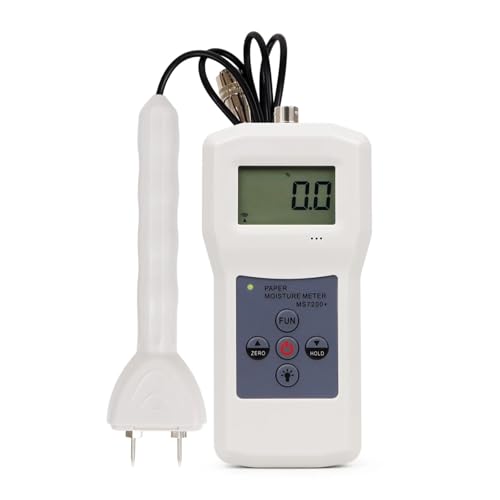 AYJYZHIAG MS310 Induktive Feuchtigkeit Meter MS7200 + Pin Papier Feuchtigkeit Meter Holz Feuchtigkeit Meter for Papier Textil Holz Möbel Beton(MS7200) von AYJYZHIAG