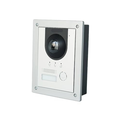 AYJYZHIAG Mehrsprachige VTO2202F-P-S2 PoE (802.3af) IP-Villa-Türklingel aus Metall, Türsprechanlage, Türklingel, IP-Video-Gegensprechanlage, Anruf-App(with Surface Box) von AYJYZHIAG