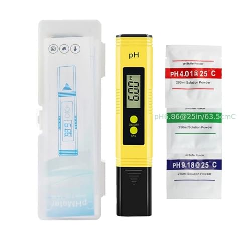 AYJYZHIAG PH-Messgerät 0,01 hohe Präzision for Wasserqualitätstester Messbereich 0-14 geeignet for Aquarium und Schwimmbad(Yellow) von AYJYZHIAG