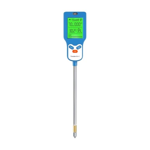 AYJYZHIAG Professioneller Bodentester, 6-in-1-Bodendetektor, Bodenfeuchtigkeit, Sonnenlicht, Fruchtbarkeit, Feuchtigkeitstemperaturmesser, Bodenanalysator for Blumen AYJYZHIAG Professioneller Bodentester, 6-in-1-Bodendetektor, Bodenfeuchtigkeit, Sonnenlicht, Fruchtbarkeit, Feuchtigkeitstemperaturmesser, Bodenanalysator for Blumen von AYJYZHIAG