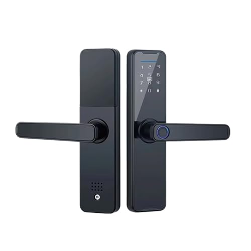 AYJYZHIAG Smart App Fingerabdruck Digitales Elektronisches Wifi Lock Griff Holztür Sicherheitsschutzsystem Home(R Not Tuya) von AYJYZHIAG