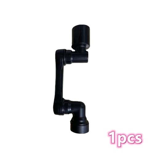 AYJYZHIAG Universal Wasserhahn Rotation Extender Schwarz Belüfter Splash Filter Küche Tap Waschbecken Armaturen Bubbler Düse Roboter Arm(Dual Mode 1080) von AYJYZHIAG