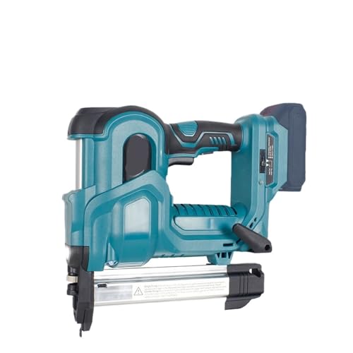 Akku-Nagelpistole, elektrischer Hefter, effiziente wiederaufladbare Holzbearbeitungs-Nagelmaschine, geeignet mit Lithium-Batterie(Blue) von AYJYZHIAG