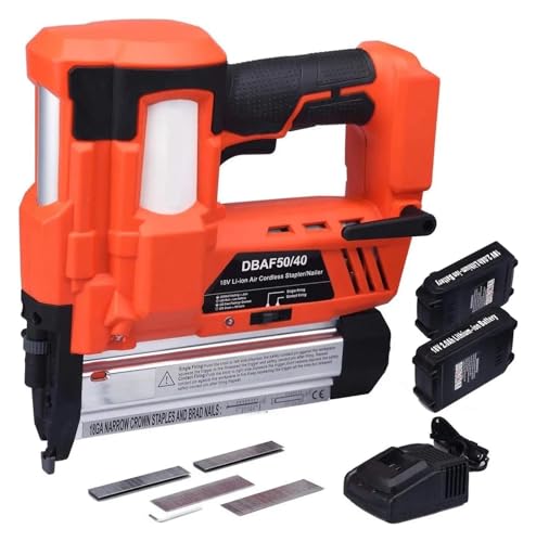 Akku-Nagler und Hefter – 2-in-1-18-Ga-Heavy-Werkzeug mit wiederaufladbarem 18-Volt-2-Ah-Lithium-Ionen-Akku, Luftzylinder-Nagelpistole Akku-Nagler und Hefter – 2-in-1-18-Ga-Heavy-Werkzeug mit wiederaufladbarem 18-Volt-2-Ah-Lithium-Ionen-Akku, Luftzylinder-Nagelpistole von AYJYZHIAG