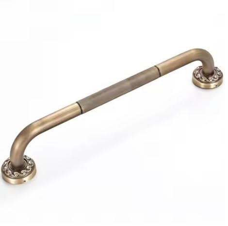 Badezimmerzubehör Antik Bronze Handtuchablage Toilettenpapierhalter Seifenhalter Handtuchhalter Wäscheständer ELF4001(Grab bar) von AYJYZHIAG