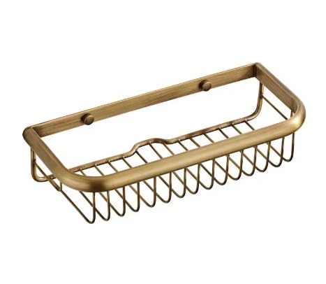 Badezimmerzubehör Antik Bronze Handtuchablage Toilettenpapierhalter Seifenhalter Handtuchhalter Wäscheständer ELF4001(Shelf) von AYJYZHIAG