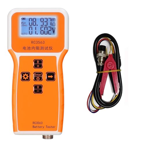 Batterie-Innenwiderstandstester, 200 Ω, 100 V, 3-stelliger Blei-Säure-Lithium-Batterietester, echter 4-Draht-Autobatteriedetektor(Set A) von AYJYZHIAG
