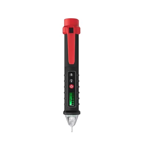 Berührungsloser Teststift 12-1000 V Wechselspannungsdetektoren Leicht zu transportierende leichte Gadgets Volt Stromtester Meter(Black) von AYJYZHIAG