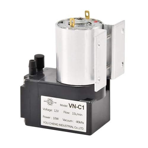 DC 12V/24V Mini Kleine Negative Kolben Vakuumpumpe Saug Membran Tragbare VN-C1(VN-C1-12V-Brushless) von AYJYZHIAG