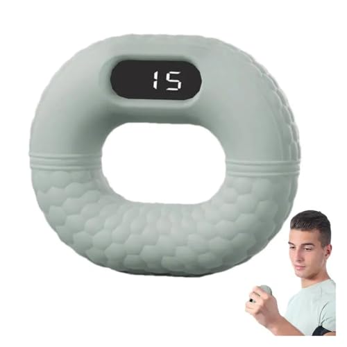 Dynamometer Grip Strength 40LB Handgriffverstärker Krafttrainer Elektronische Handgriffe for Krafttraining ﻿(Gray 30LB) von AYJYZHIAG