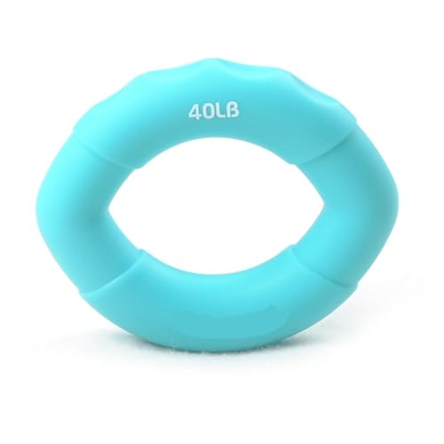 Dynamometer Handgriffe Muskelkrafttraining Gummiring Trainingsgerät Fingerhandgreifer Greifring Karpalexpander Fitness(SKY BLUE) von AYJYZHIAG