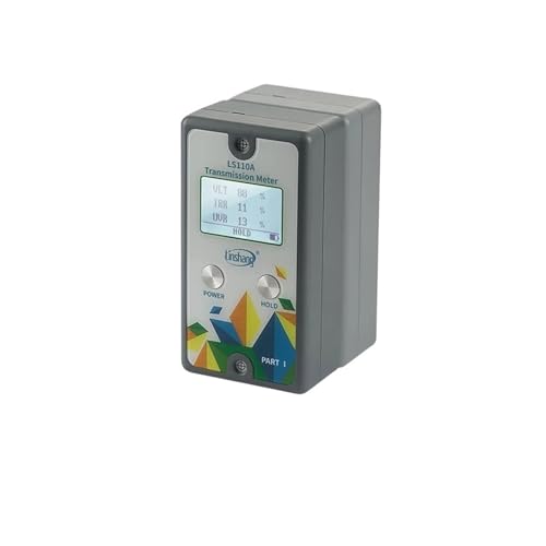 Fenster-Solarfilmmessgerät LS110A, geteiltes UV 365 nm und IR 940, VLT-Stick-Filmglas, einfache Bedienung, paralleler optischer Pfad, stabil Fenster-Solarfilmmessgerät LS110A, geteiltes UV 365 nm und IR 940, VLT-Stick-Filmglas, einfache Bedienung, paralleler optischer Pfad, stabil von AYJYZHIAG