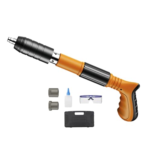 Holzbearbeitung Und Dekoration Integrierte Luft Nagler Nagel Pistole Hause DIY Installation Wand Verschluss Niet Manuelle Werkzeuge(Orange Set) von AYJYZHIAG